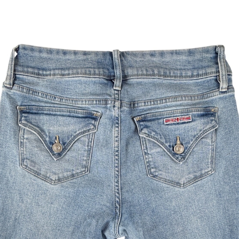 Hudson Los Angeles Womens Light Wash Straight‎ Leg Double Button Jeans Size 8 - Picture 2 of 5